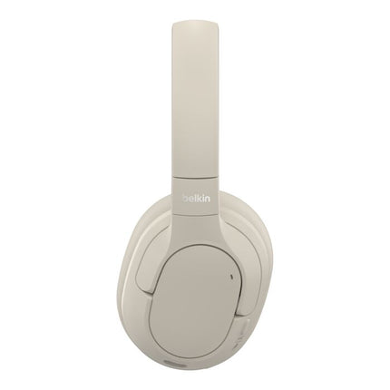 Original Belkin Noise Cancelling Over-Ear Headphones white AUD008HQSA