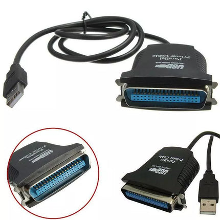 DB25 IEEE-1284 Printer Cable USB
