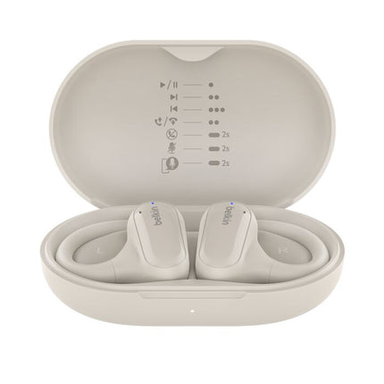Original Belkin Open-Ear Wireless Earbuds SoundForm Breeze white AUC013CTSA