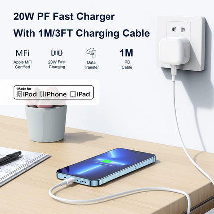 Original Apple 35W USB-C Fast Charger for iPhone 17, iPhone 17 Pro & iPhone 17 Pro Max + 2m usb c to c cable , 6 months warranty