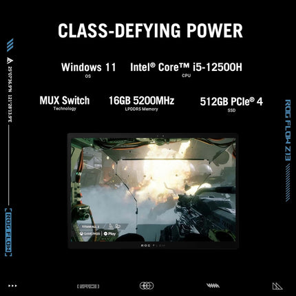 Portable gaming laptop with touchscreen