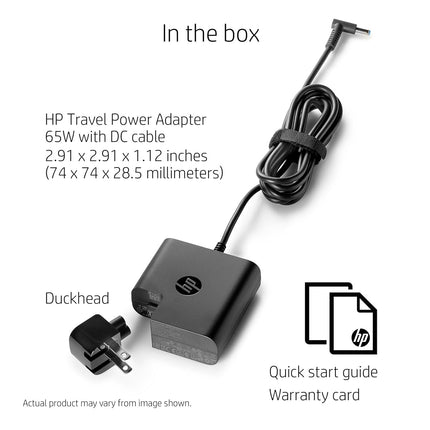 Original HP 19.5V 2.31A 45W 4.5×3.0mm Blue Pin Charger – Pavilion / ProBook / EliteBook / Envy / Chromebook