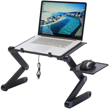 Portable and Adjustable Laptop table Stand With Fan