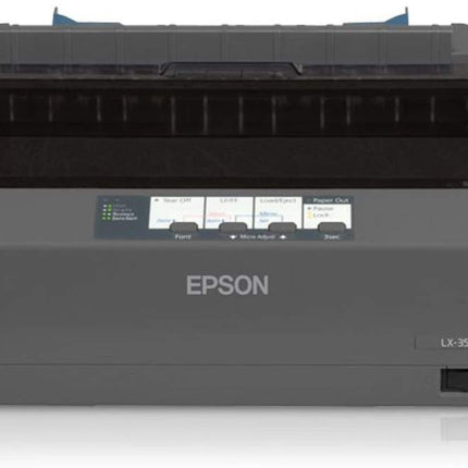 EPSON LX-350 PRINTER, 9-Pin Technology,impact dot matrix,Parallel, Serial and USB interfaces,compact design,SIdm black ribbon cartridge, 1 year warranty.