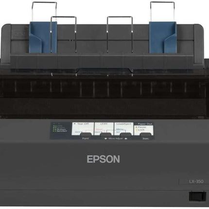 EPSON LX-350 PRINTER, 9-Pin Technology,impact dot matrix,Parallel, Serial and USB interfaces,compact design,SIdm black ribbon cartridge, 1 year warranty.