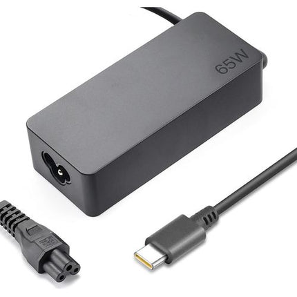 Genuine Lenovo 65W USB-C power adapter replacement charger with Type-C connector