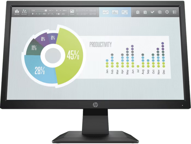 HP P204v 19.5" HD+ Monitor (1600x900) – HDMI/VGA, LED, 1YR Warranty