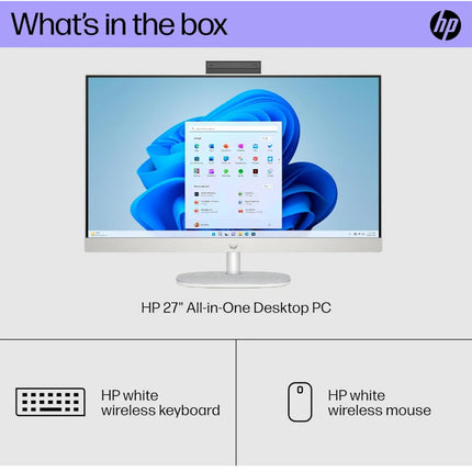 HP All-in-One 27-cr0086nh i7-1355U 8GB 512GB SSD 27" FHD Jet Black, 1YR Warranty
