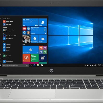 Sleek HP laptop with Ryzen processor