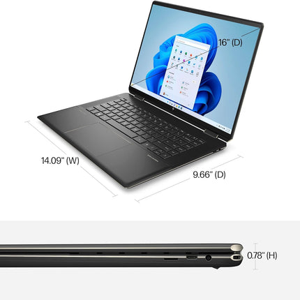 HP Spectre x360 14-eu0040eu Ultra 7 16GB 1TB SSD 3K OLED Touch – Win 11, Nightfall Black, 1YR