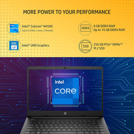HP 14s laptop with Celeron processor