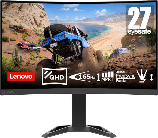 Lenovo G27qc-30 27'' Curved Gaming monitor, with Eyesafe® Display