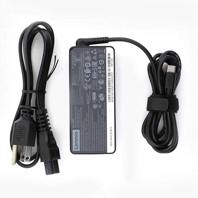 Original Lenovo 20V 3.25A 65W USB-C AC adapter for Lenovo ThinkPad and V Series laptops