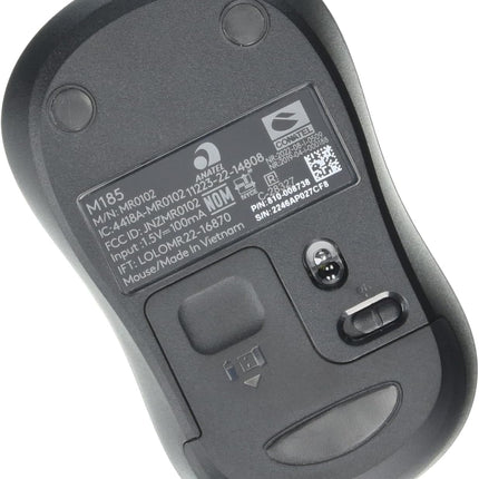 Blue Logitech M185 Wireless Mouse