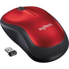 Wireless Logitech M185 Mouse Red