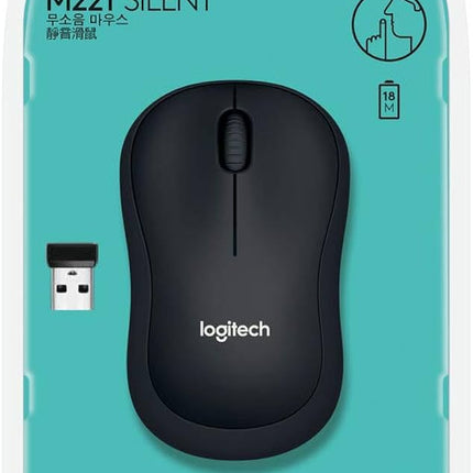 Logitech M221 charcoal wireless silent clicks