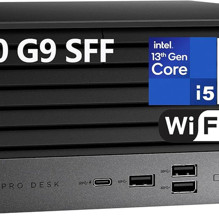 HP Pro Tower 400 G9 – i5 13th Gen, 8GB, 512GB SSD, Wired KB+Mouse, Black, 1YR Warranty