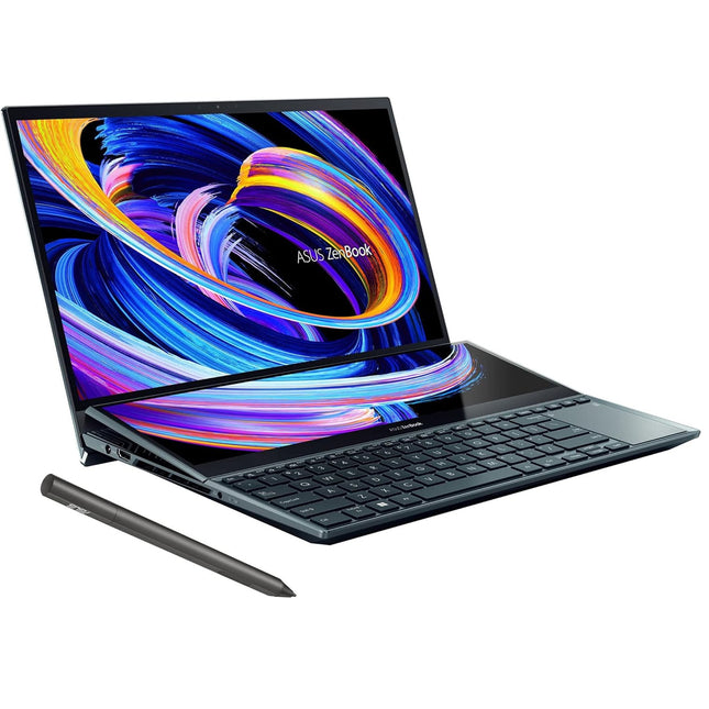 Asus ZenBook Pro Duo 15 OLED UX582ZM, Intel® Core™ i9 - 12900H Processor , 6GB GDDR6 NVIDIA® GeForce® RTX™ 3060 , 15.6 - inch, 4K , 32GB LPDDR5 on board RAM, 1TB SSD Laptop - Brainy