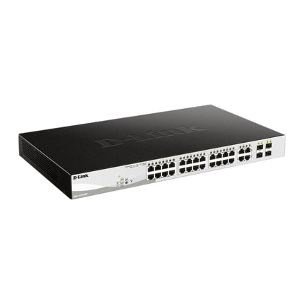 D - Link 24 - Port Gigabit PoE Switch with 2 SFP Ports, Long - Range PoE Support (DGS - F1026P) - Brainy