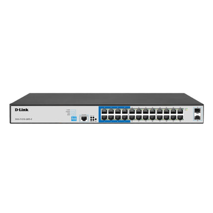 D - Link 24 - Port Gigabit PoE Switch with 2 SFP Ports, Long - Range PoE Support (DGS - F1026P) - Brainy