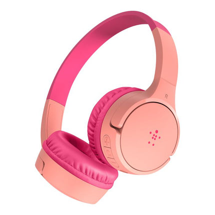 Original Belkin Kids Wireless On-Ear Headphones Pink AUD002BTPK