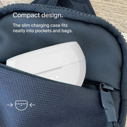 Original Belkin SoundForm Rhythm True Wireless Earbuds, 28hr playtime white AUC012BTWH