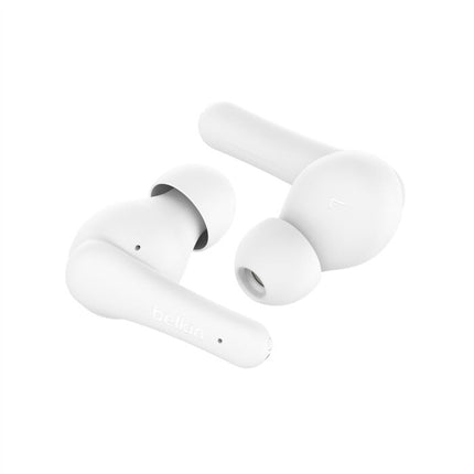 Original Belkin SoundForm Rhythm True Wireless Earbuds, 28hr playtime white AUC012BTWH