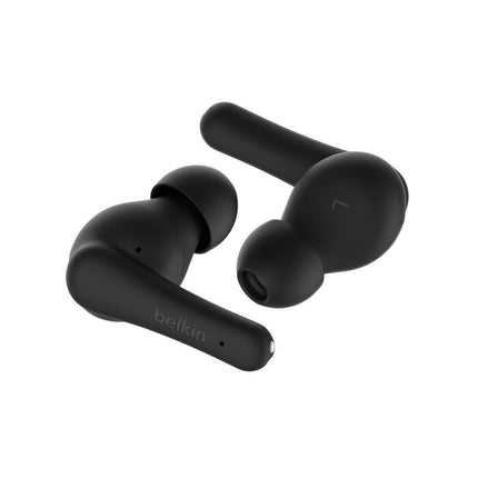 Original Belkin SoundForm Rhythm True Wireless Earbuds, 28hr playtime black AUC012BTBK