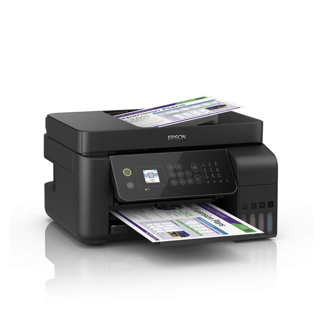Epson L5290 Ink Tank Printer, Print, Copy, Scan, and Fax - ADF, Wi - Fi, Wi - Fi Direct, Ethernet, USB Interface with LCD Screen - C11CJ65409 - Brainy
