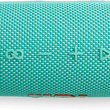 JBL Flip 6 Teal Bluetooth Speaker for outdoor adventures.