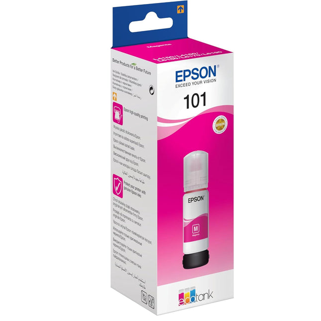 INK CART EPSON 101 Magenta for L4150, L4160, L6160, L6170, L6176, L6190 - 70ml - C13T03V34A - Brainy