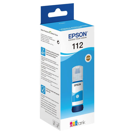 INK CART EPSON 112 Cyan for L6580, L6570, L6550, L6490, L15160, L15150, L11160 – 70ml - C13T06C24A - Brainy