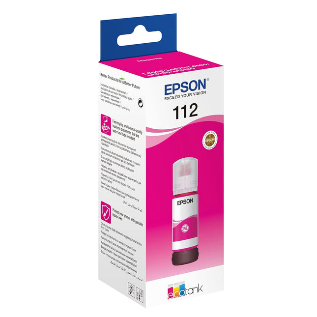 INK CART EPSON  112 Magenta for L6580, L6570, L6550, L6490, L15160, L15150, L11160 – 70ml - C13T06C34A - Brainy