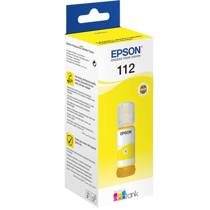 INK CART EPSON  112 Yellow for L6580, L6570, L6550, L6490, L15160, L15150, L11160 – 70ml - C13T06C44A - Brainy