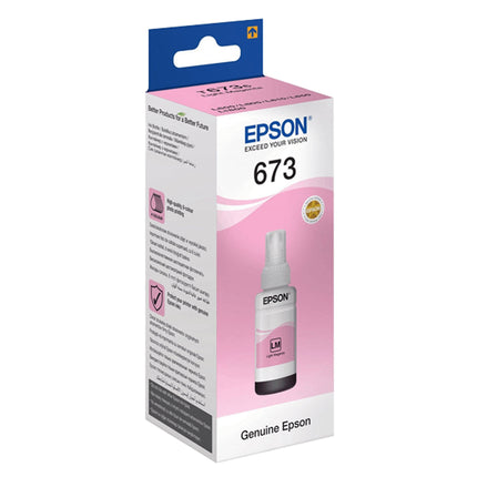 INK CART EPSON T6736 Light Magenta for L800, L805, L810, L850, L1800 - 70ml - C13T673698 - Brainy