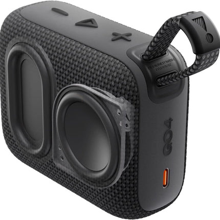 JBL GO4 Black Portable Bluetooth Speaker, 1 year warranty