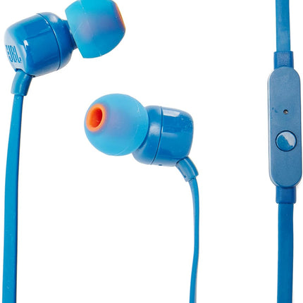 JBL T110 Blue Wired in ear headphones