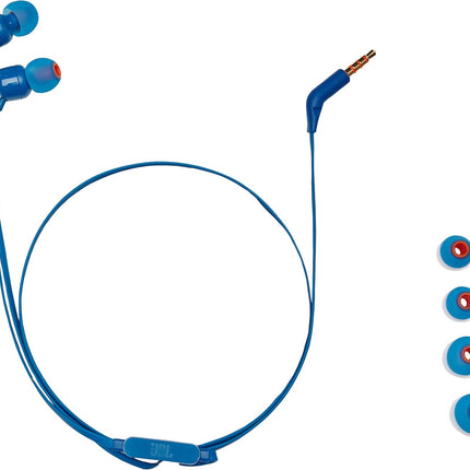 JBL T110 Blue Wired in ear headphones