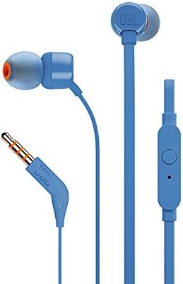 JBL T110 Blue Wired in ear headphones