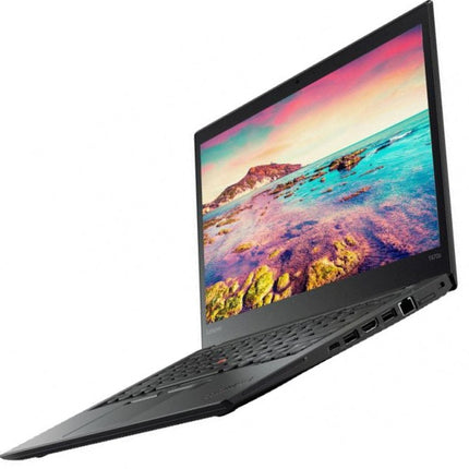Lenovo T470 showing keyboard and screen