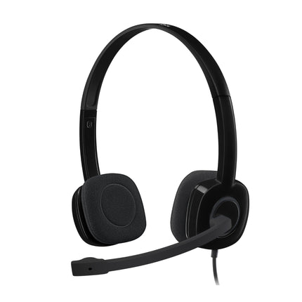 Logitech H151 Stereo Headset - Black (3.5mm Jack) - Brainy