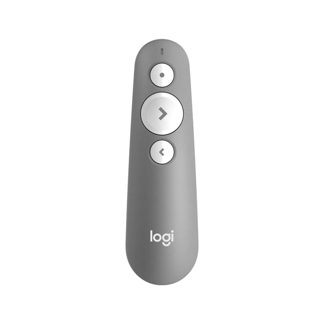 Ergonomic Logitech R500s laser remote for presenters