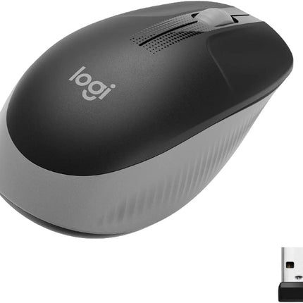 Logitech M190 Wireless Mouse Mid Grey