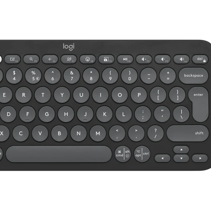 Wireless Pebble 2 Keyboard Combo Graphite