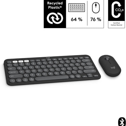 Logitech Pebble 2 Keyboard Combo Graphite