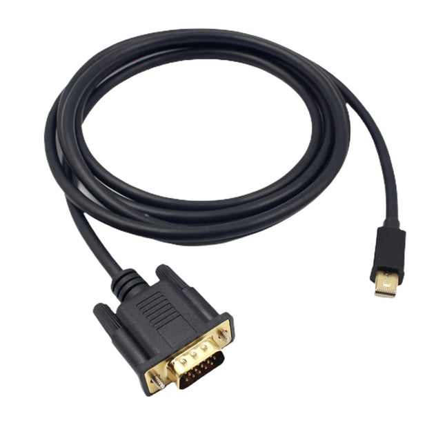 Mini DisplayPort to VGA 1.8M cable for connecting various devices.