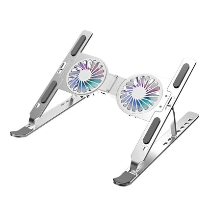 Laptop Stand with two fans Aluminum