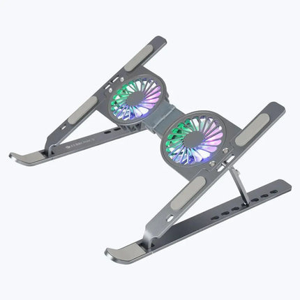 Laptop Stand with two fans Aluminum