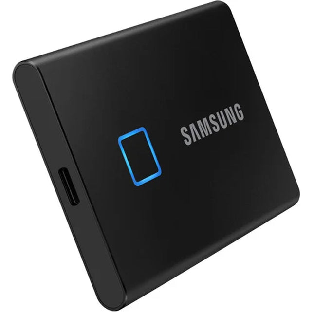 Samsung T7 Touch Portable External SSD 1TB with Fingerprint Security - Black - MU - PC1T0K/WW - Brainy