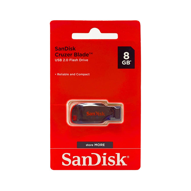 SanDisk Cruzer Blade 2.0 8GB Flash Drive - Brainy